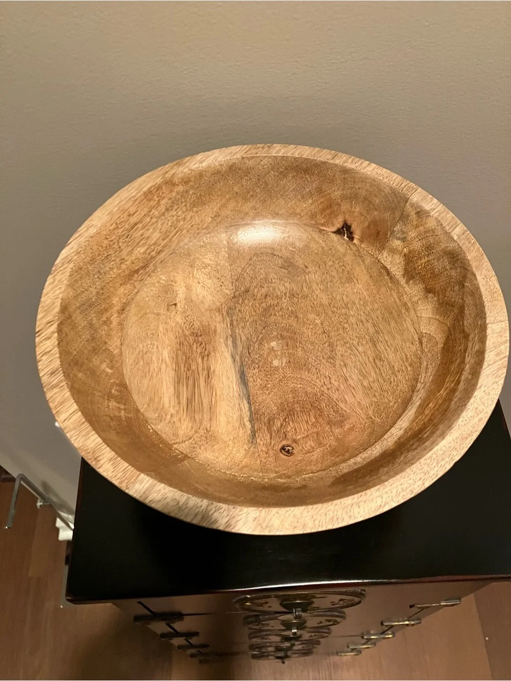 Mango Wood Pedestal Bowl